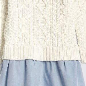 Gap Toddler Cable-Knit Mix Media Dress - size 3T